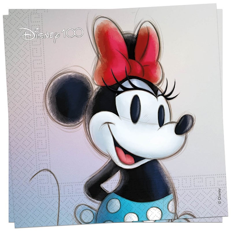 Disney 100. Jahrestag - Servietten Minnie Maus 20er Pack
