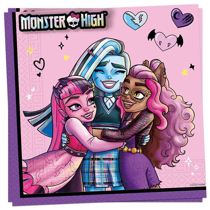 Monster High - Servietten 20er Pack