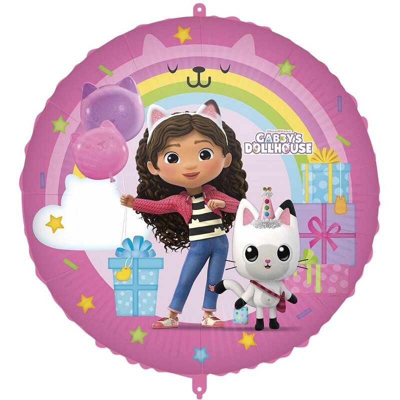 Gabby's Dollhouse - Folienballon mit Ballongewicht 46 cm