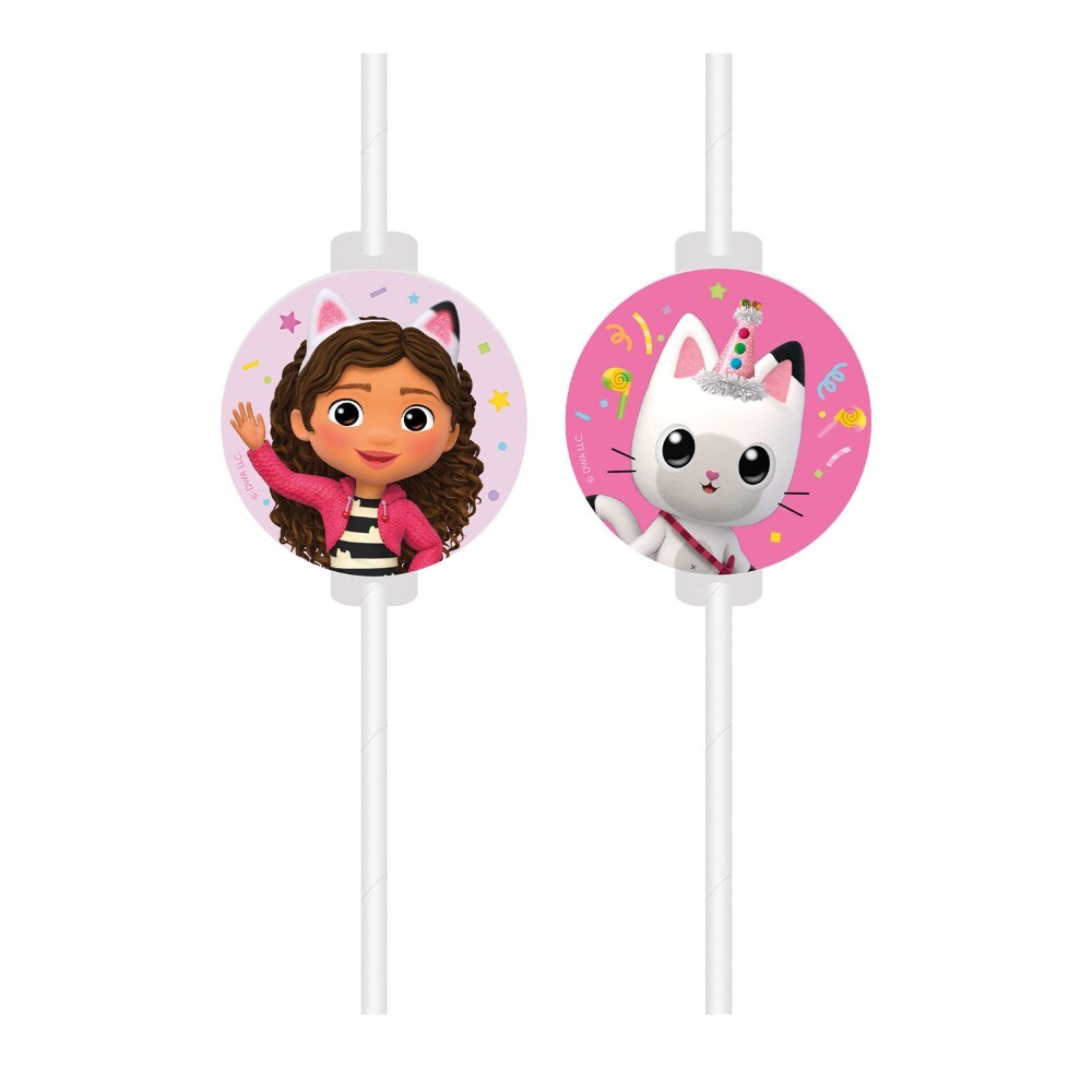 Gabby's Dollhouse - Strohhalme 4er-Pack