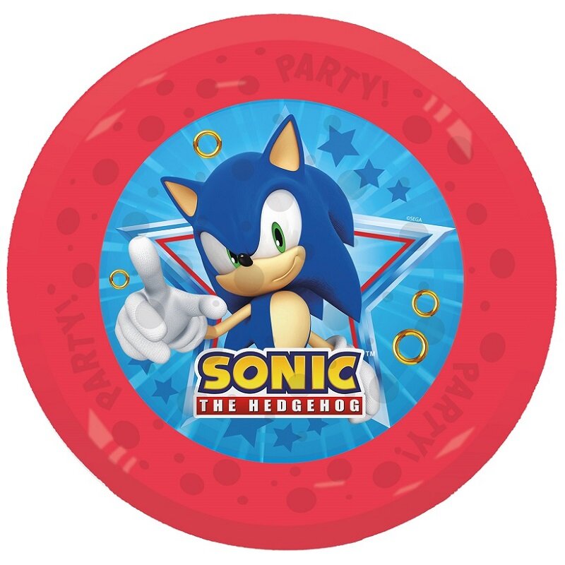 Sonic - Teller aus Kunststoff 21 cm 4er-Pack