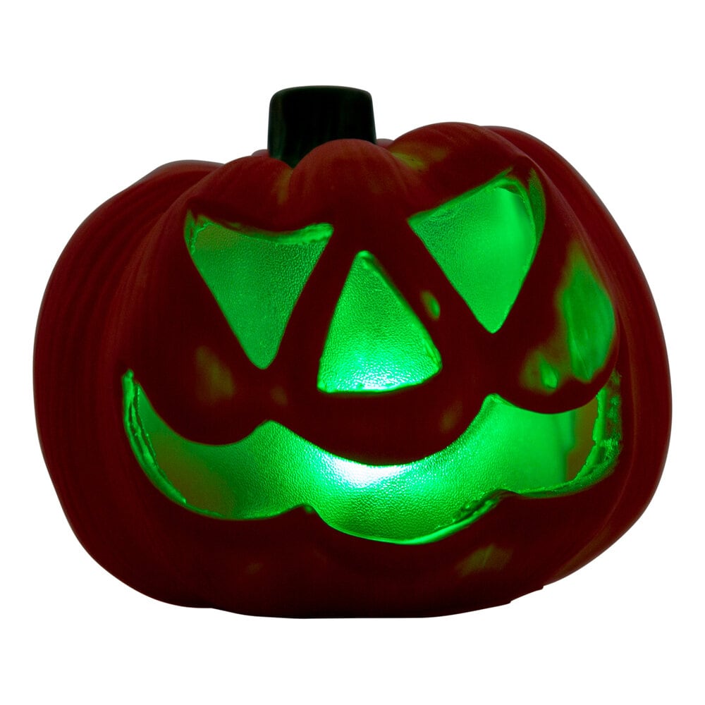 Leuchtender Halloween-Kürbis mit Farbwechsel-Licht