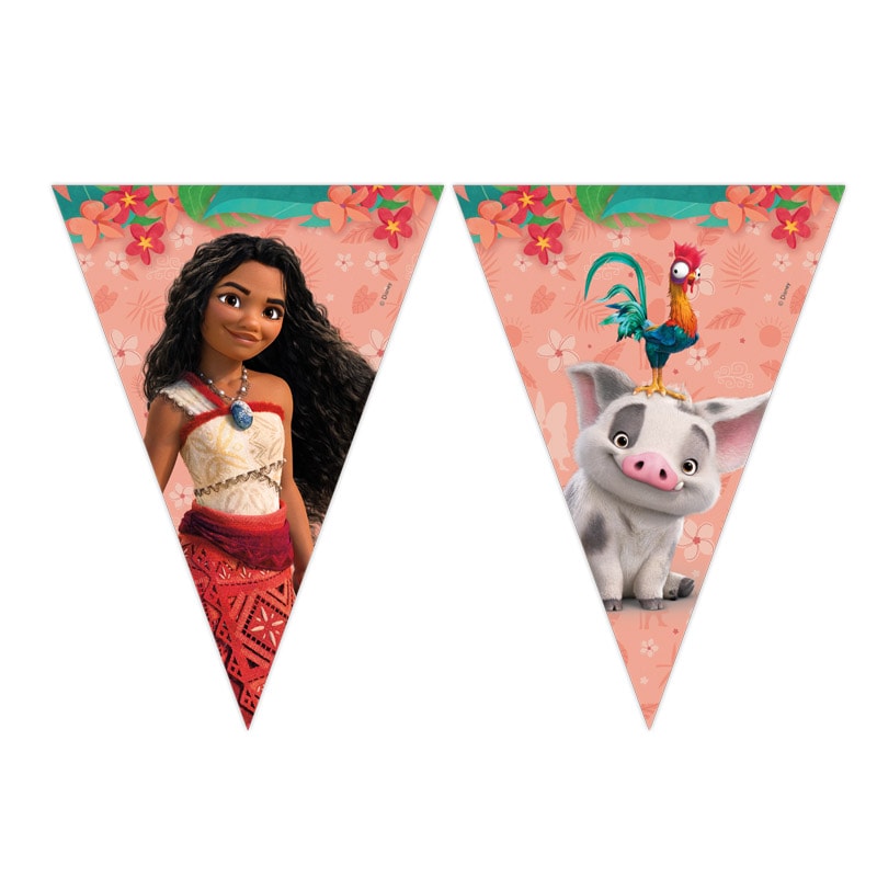 Vaiana 2 - Wimpelkette aus Papier 230 cm