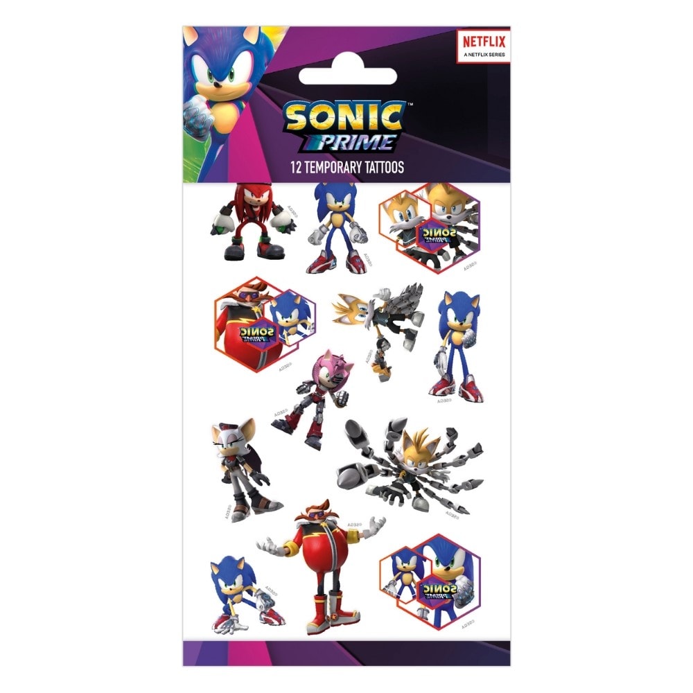 Tattoos - Sonic the Hedgehog 12-er-Pack