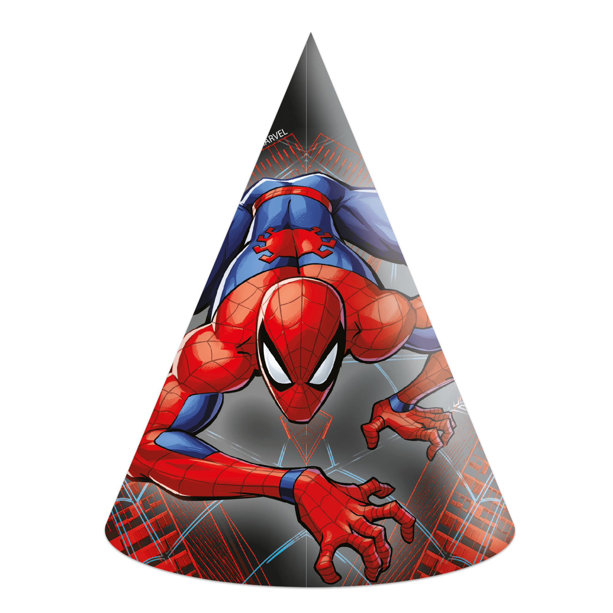 Spiderman Partyhüte 6er-Pack