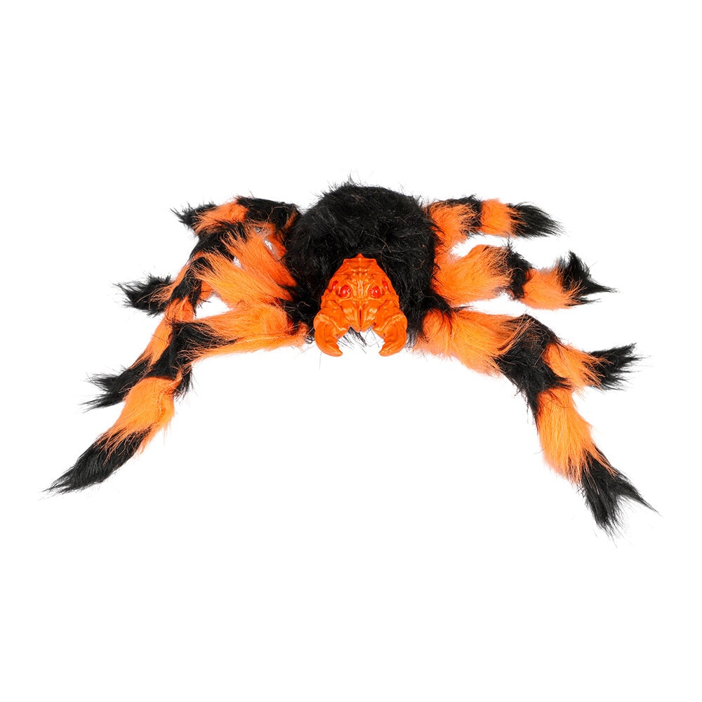Flauschige Spinne mit gruseligem Gesicht 45 cm
