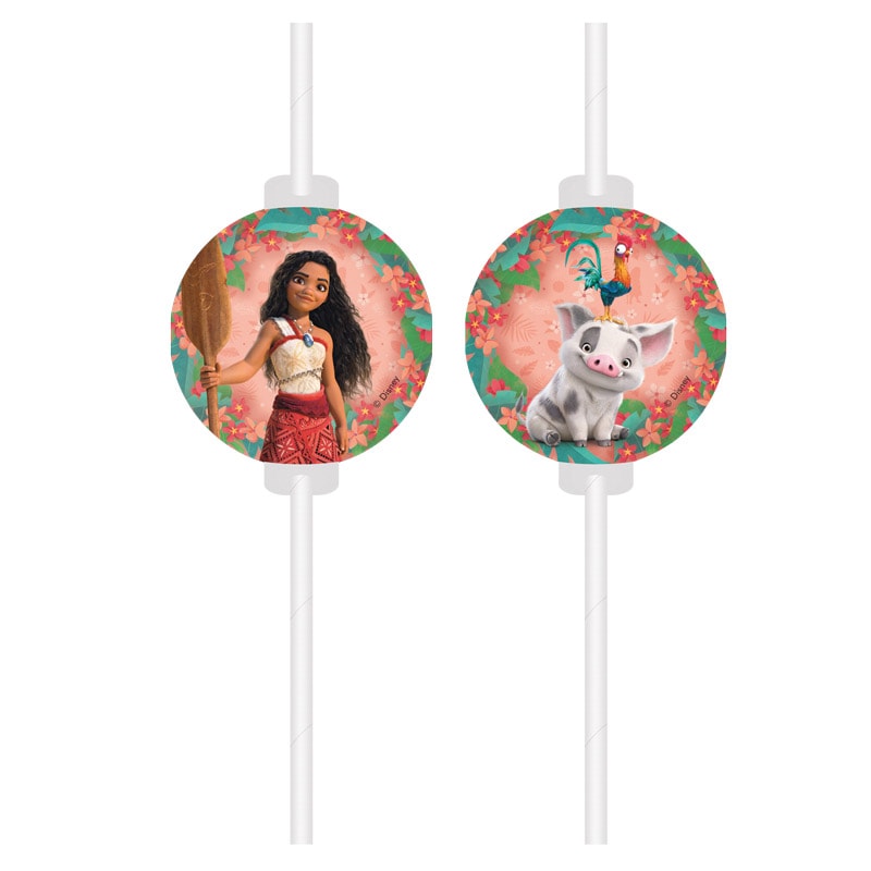 Vaiana 2 - Strohhalme 4er-Pack