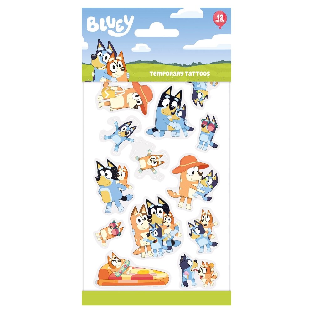 Bluey Tattoos 12er-Pack