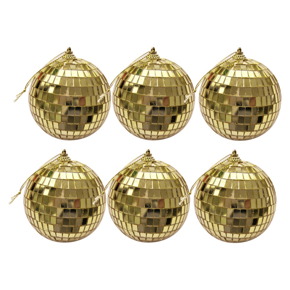 Discokugeln Mini Gold 6er-Pack
