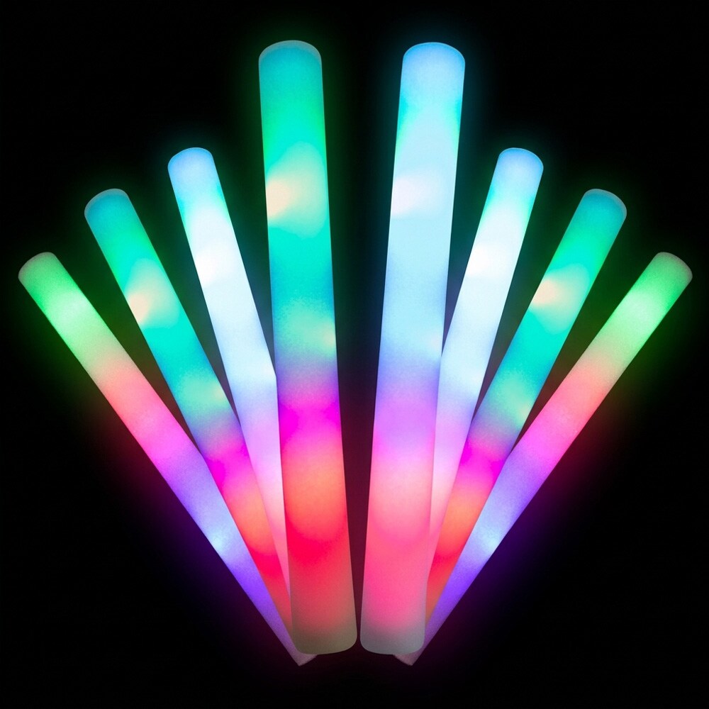 LED Schaumstoff-Leuchtstäbe 8er-Pack