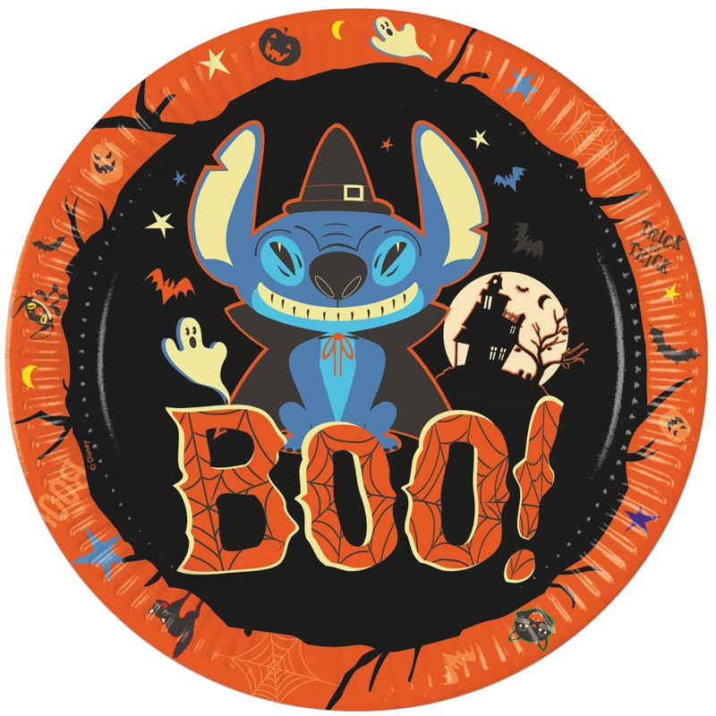 Lilo & Stitch Halloween - Pappteller 8er-Pack