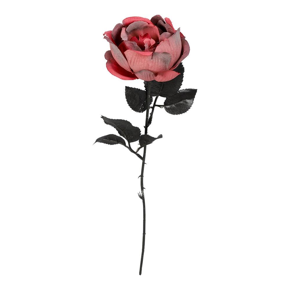 Halloween-Dekoration Rote Vintage Rose 44 cm