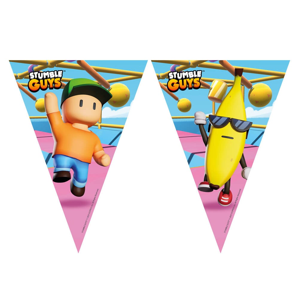 Stumble Guys - Wimpelkette aus Papier 230 cm