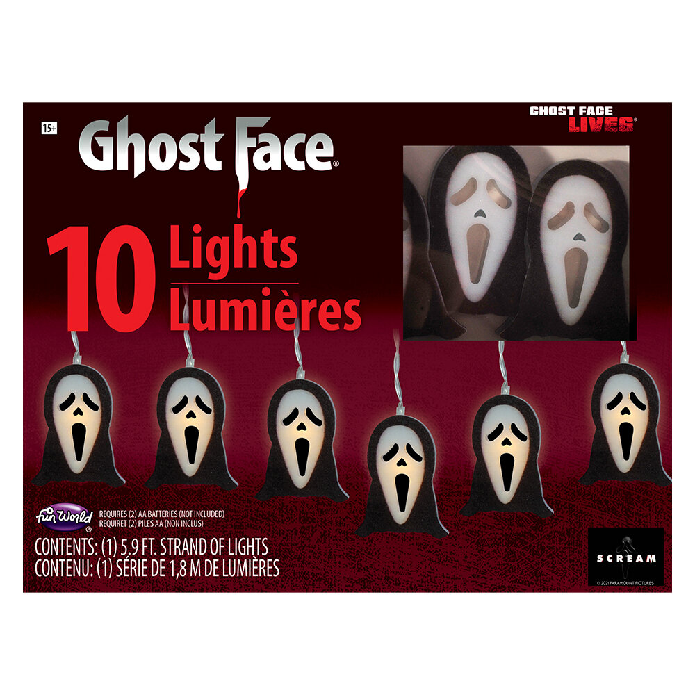 Scream Ghost Face LED Lichterkette