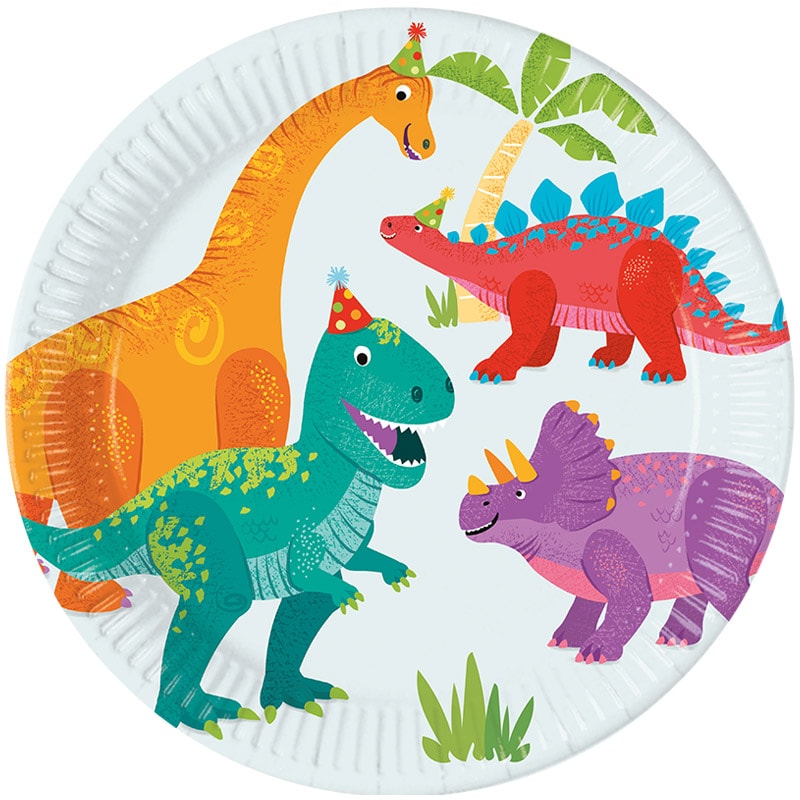 Dino Party Teller 8er-Pack