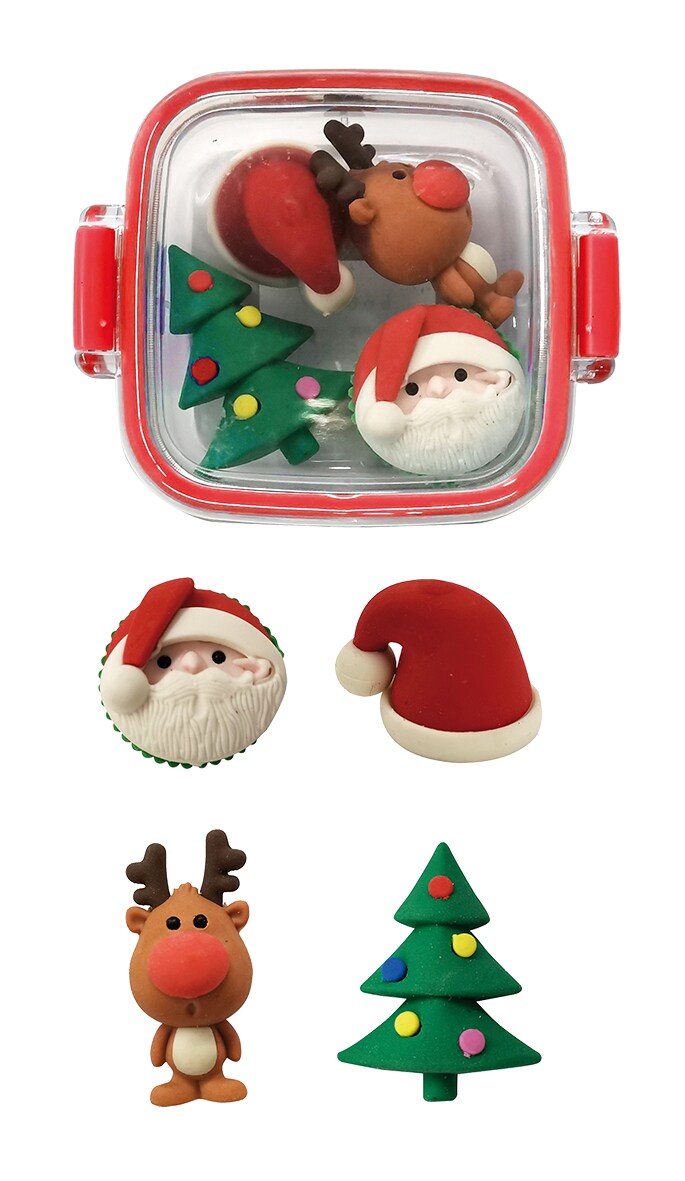 Radiergummis Weihnachten 4er-Pack