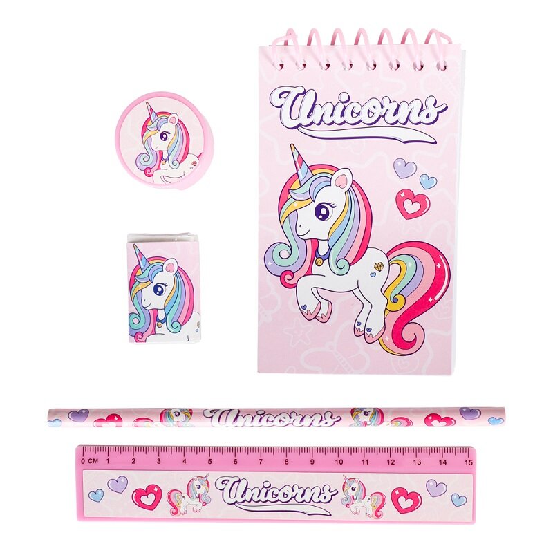 Einhorn Schulset 5er-Pack