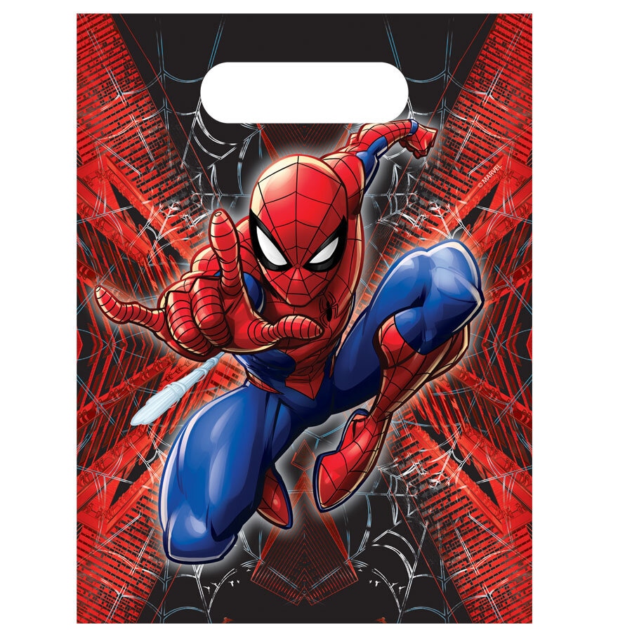 Spiderman Mitgebsel-Tüten 6er-Pack