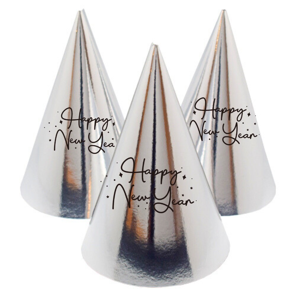 Partyhüte Happy New Year 6er-Pack