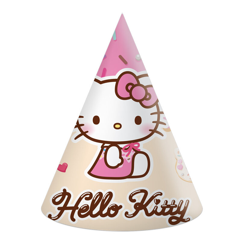 Hello Kitty & Kuromi - Partyhüte 6er-Pack