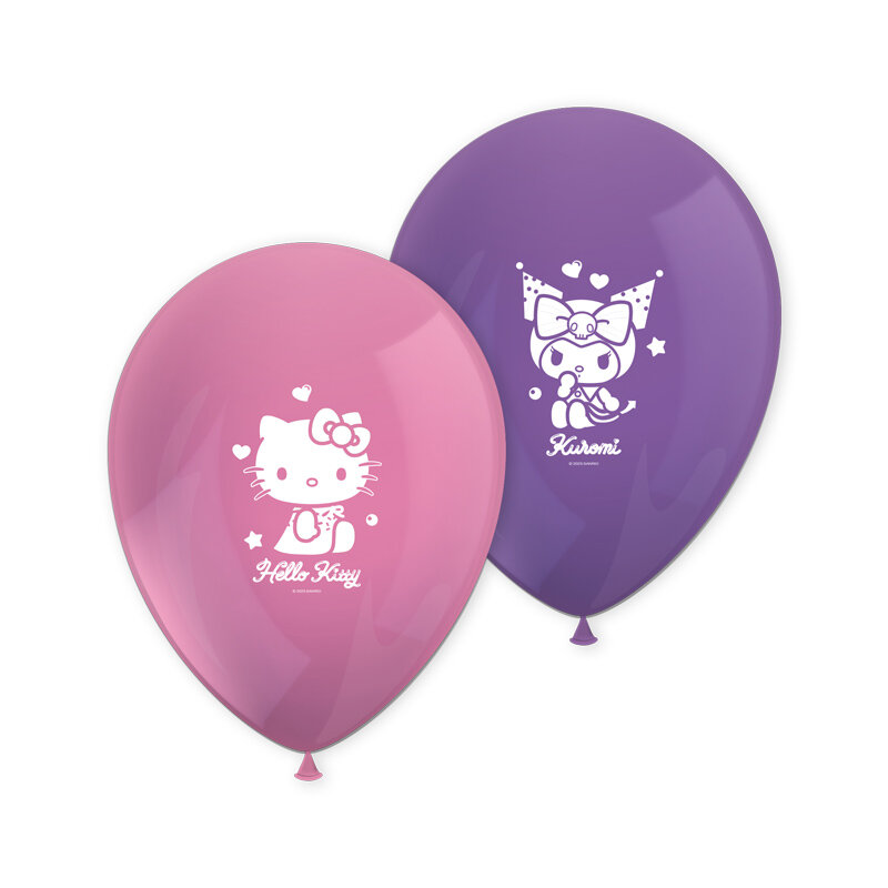 Hello Kitty & Kuromi - Luftballons 8er-Pack