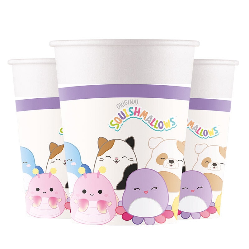 Squishmallows - Pappbecher 8er-Pack
