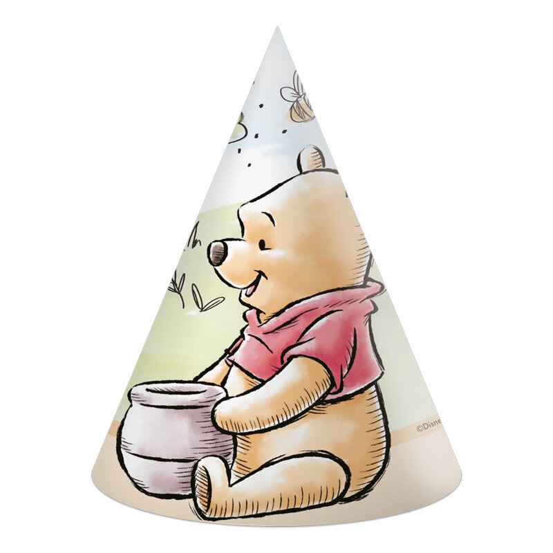 Winnie Puuh Partyhüte 6er-Pack