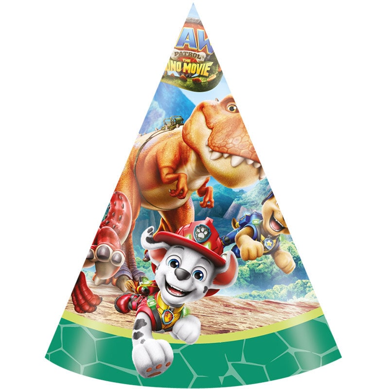 Paw Patrol Dino Movie Partyhüte 6er-Pack
