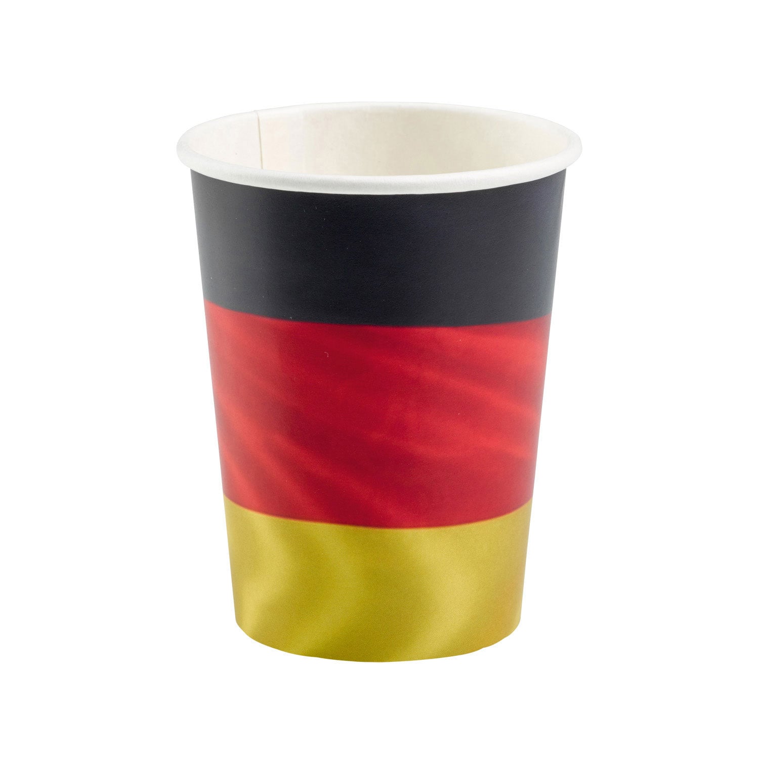 Deutsche Flagge - Pappbecher 8er-Pack