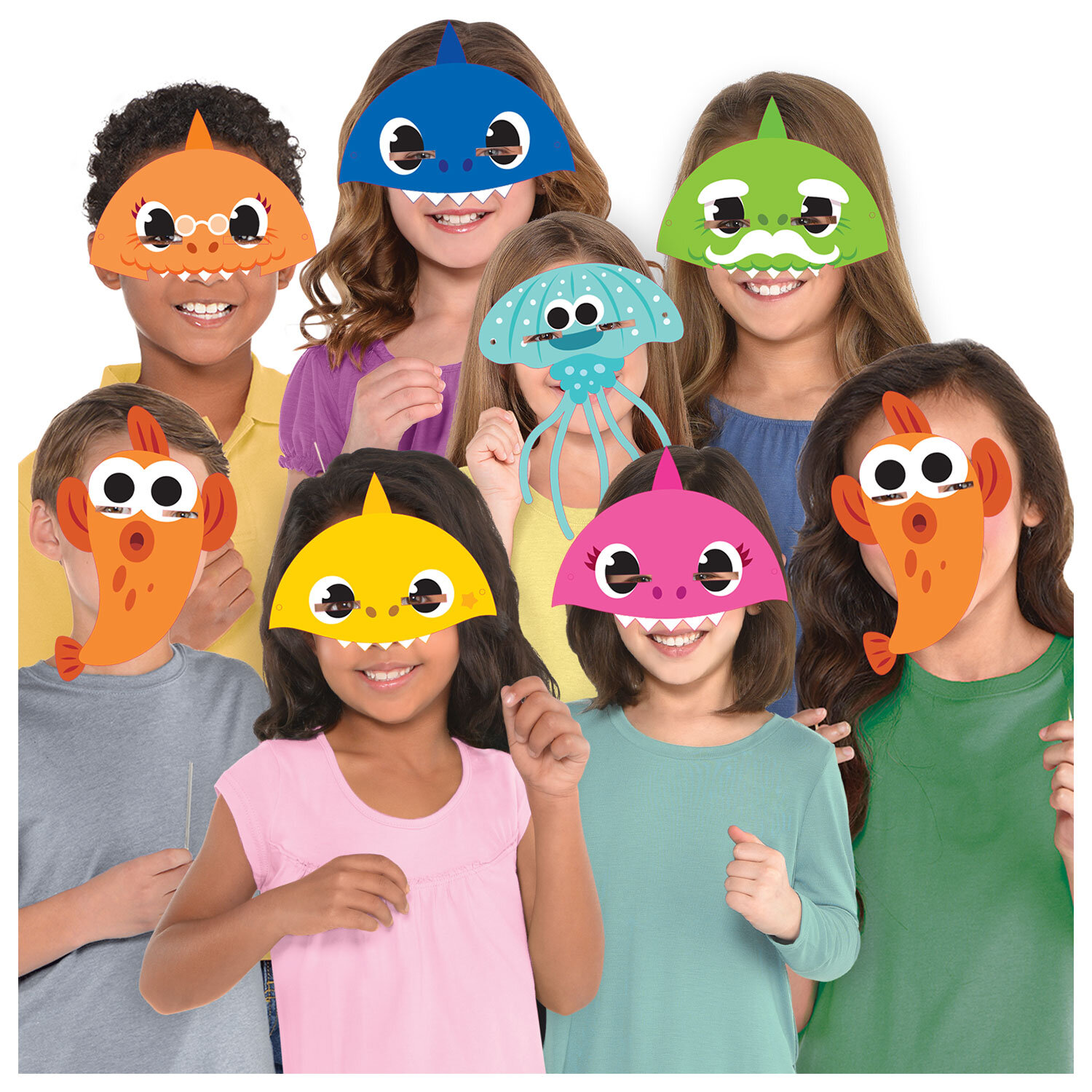 Baby Shark - Masken 8er Pack