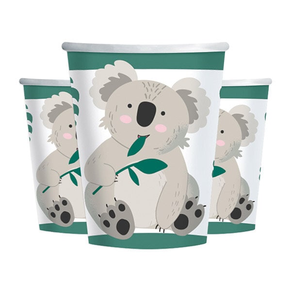Koala - Pappbecher 8er-Pack
