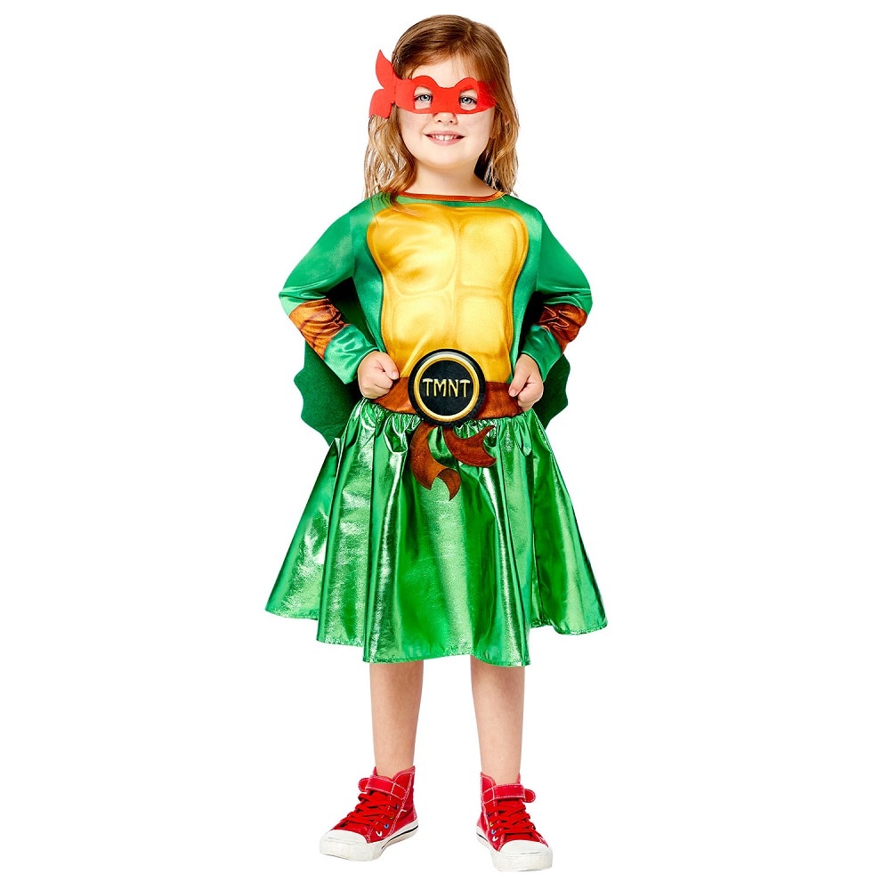 Ninja Turtles Mädchen Kinderkostüm 4-6 Jahre (104-116 cm)