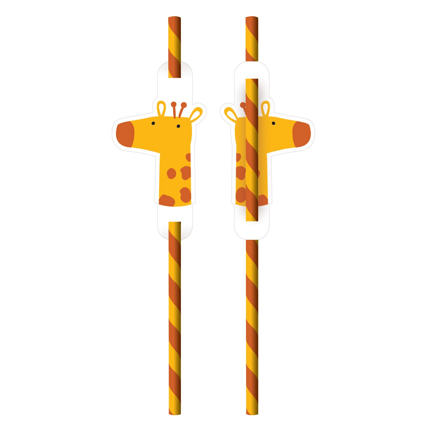 Safaritiere - Trinkhalme 8er-Pack