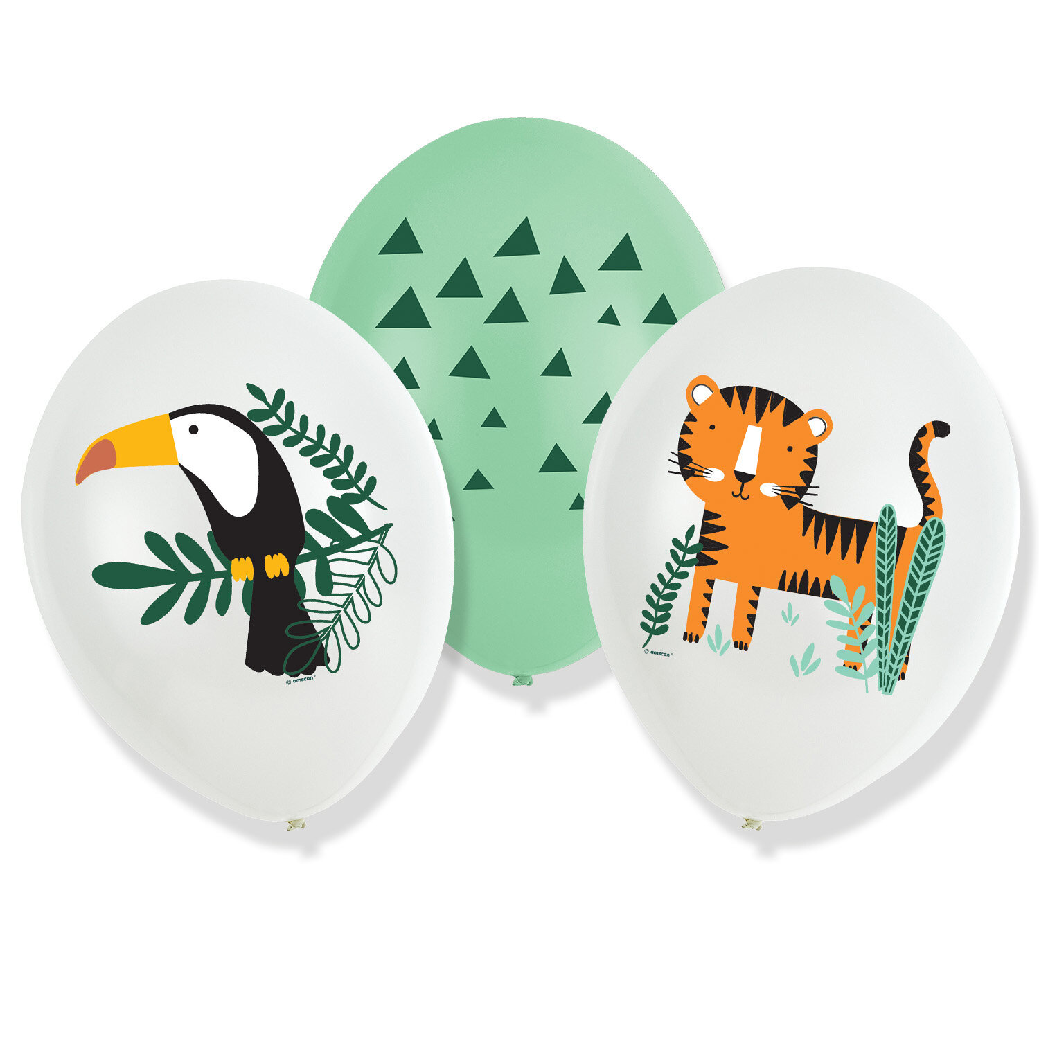 Safaritiere - Luftballons 6er-Pack
