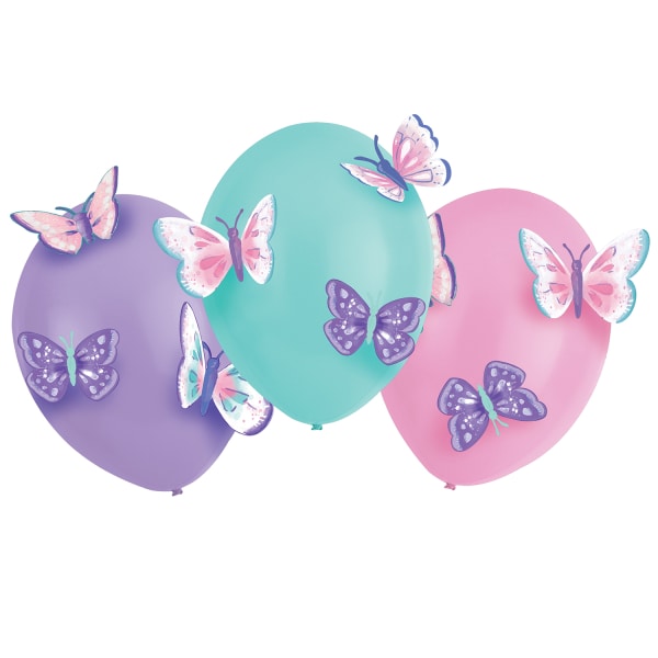 Luftballons 3D Schmetterling 3er Pack