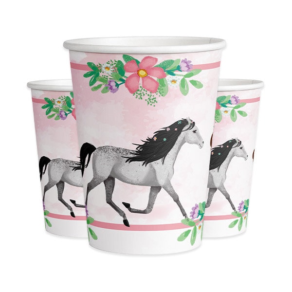 Beautiful Horses - Pappbecher 8er-Pack