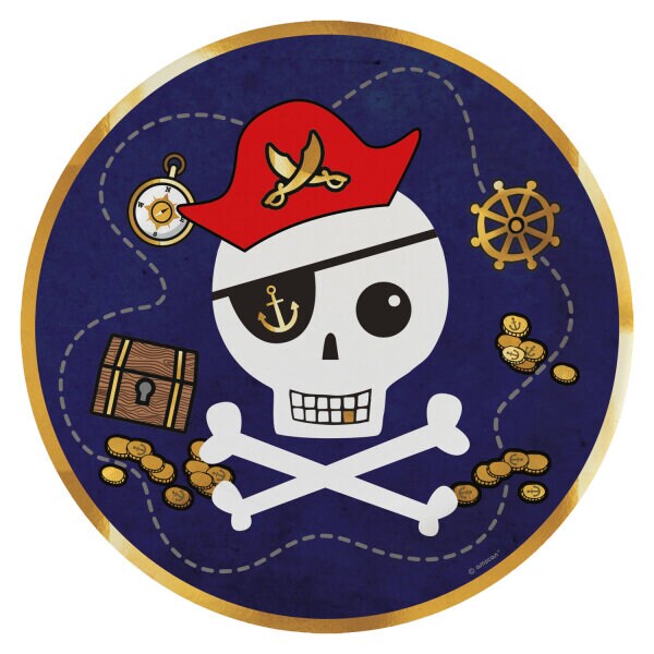 Pirates Map - Teller 8er-Pack