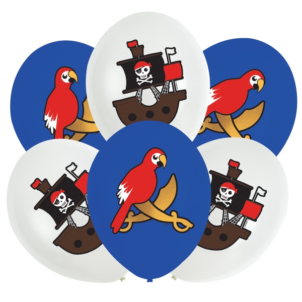 Piraten - Luftballons 6er-Pack