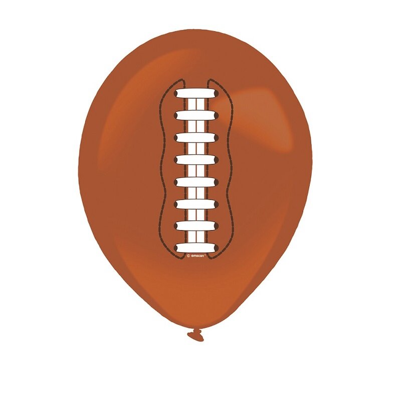Amerikanischer Fußball - Ballons 6er-Pack