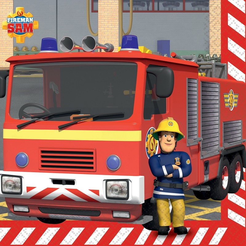 Feuerwehrmann Sam - Servietten 20 Stück