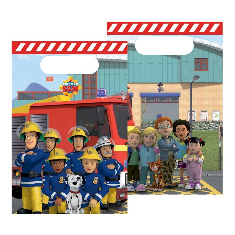 Feuerwehrmann Sam - Geschenktüten aus Papier 8er-Pack