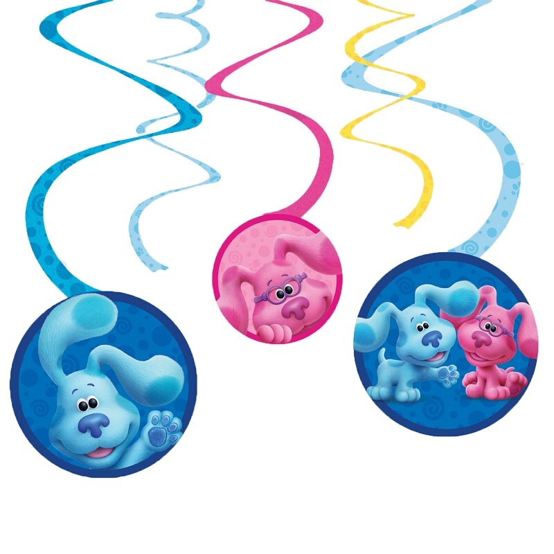 Blues Clues - Deko-Spiralen 6er-Pack