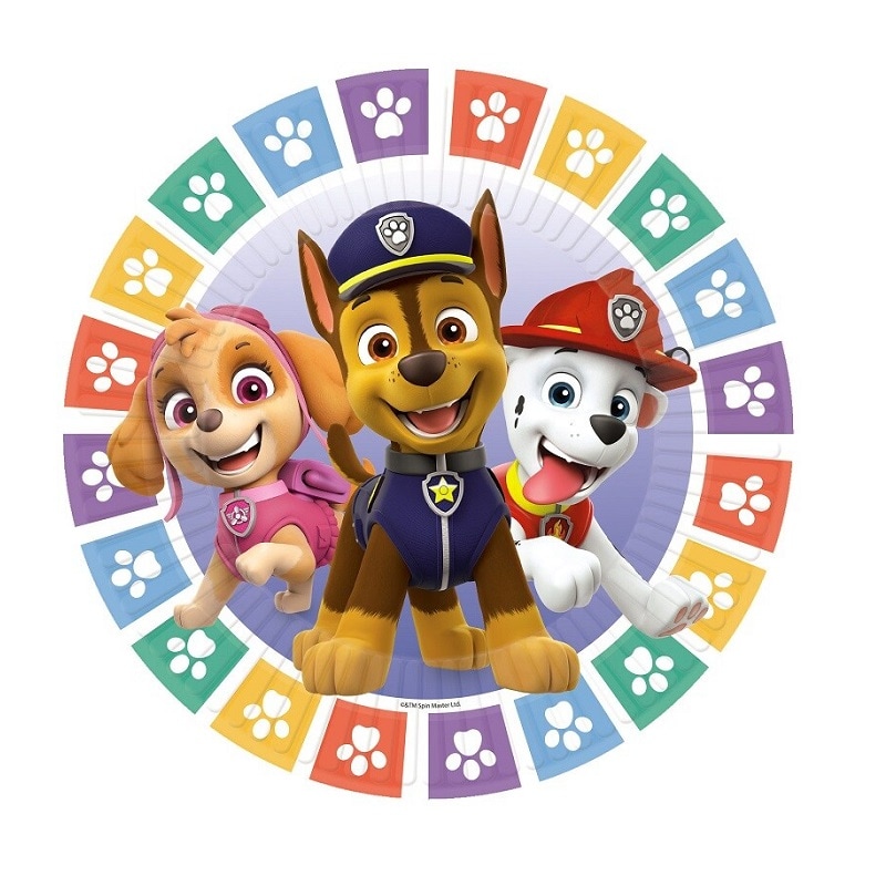 Paw Patrol Party - Kuchenteller 8er Pack