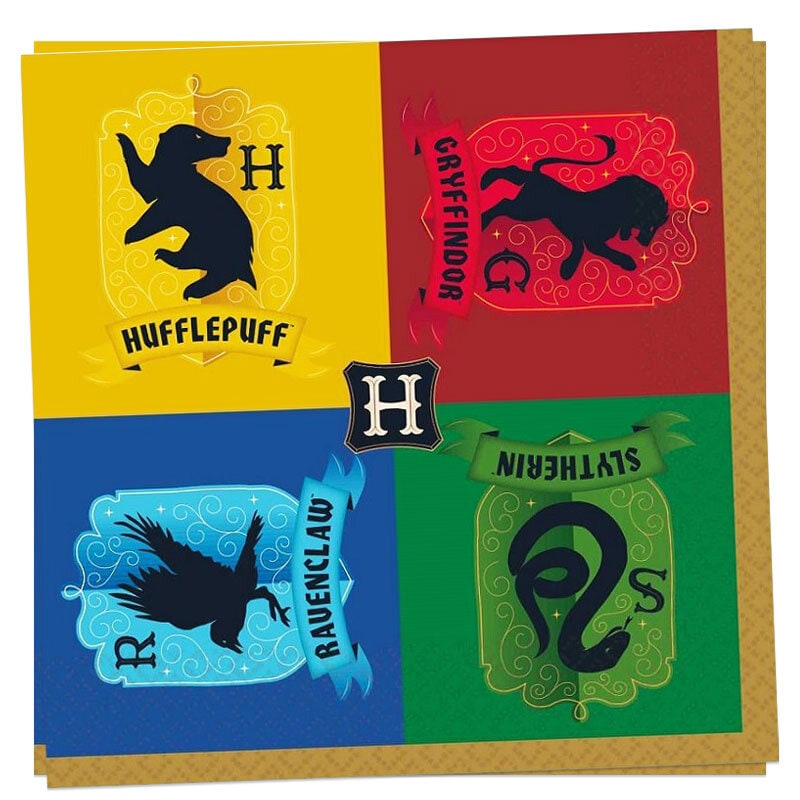 Harry Potter Häuser - Servietten 16er-Pack