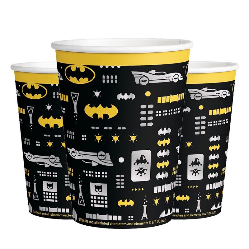 Batman Held - Pappbecher 8er-Pack