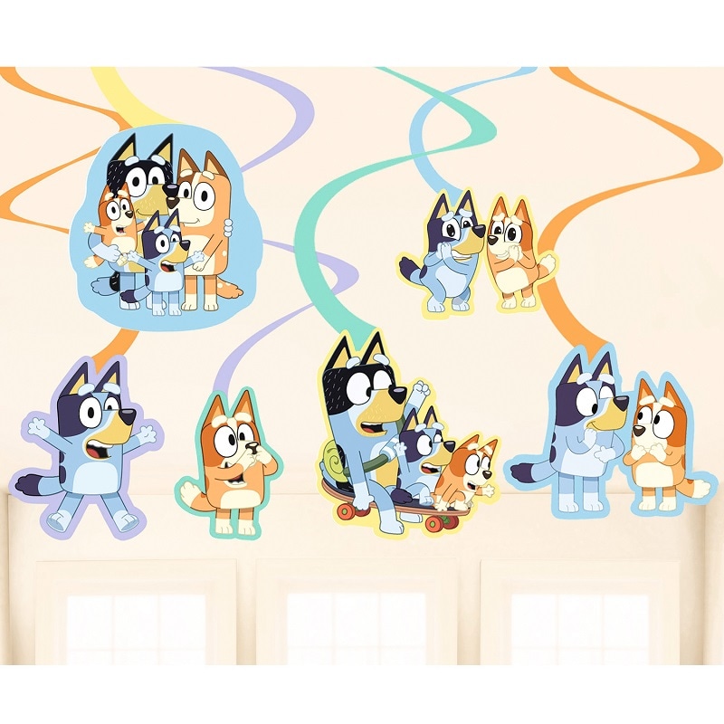 Bluey - Hängedeko- Spiralen 6er-Pack