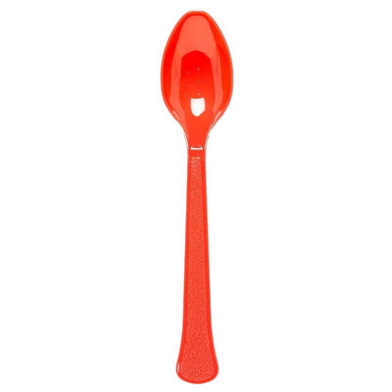 Plastiklöffel Rot 24er-Pack