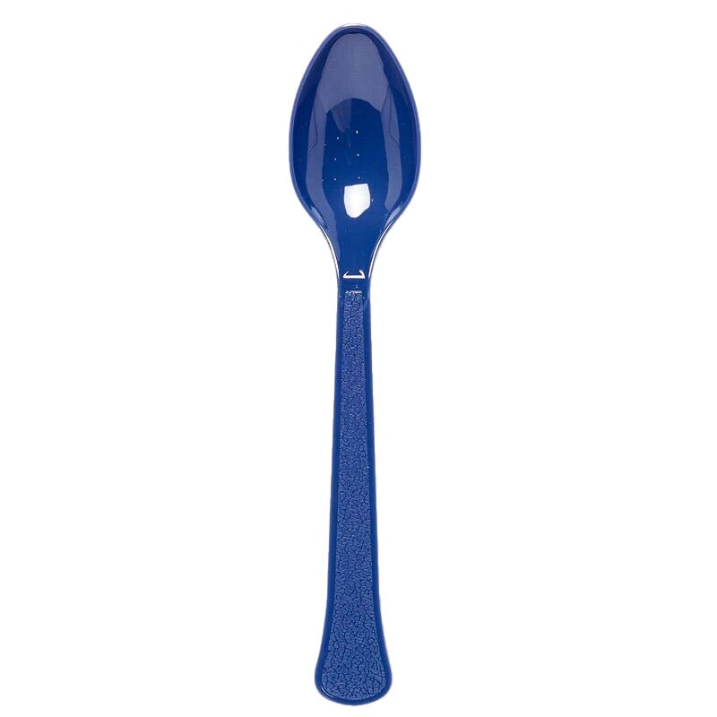 Plastiklöffel Dunkelblau 24er-Pack