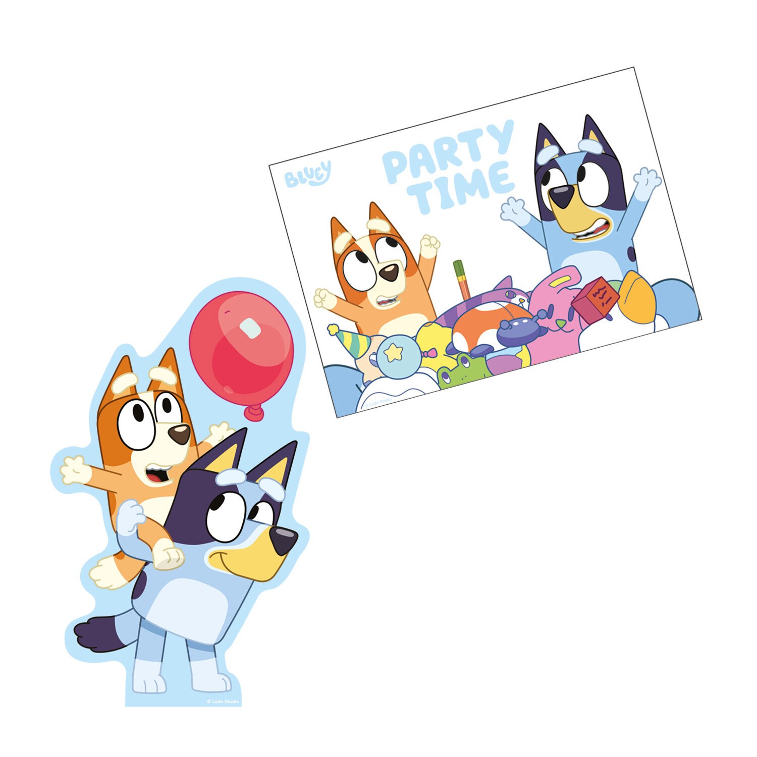Bluey - Einladungskarten 8er-Pack