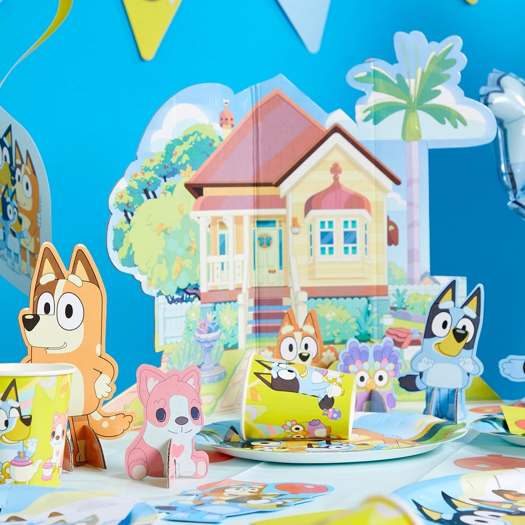 Bluey - Tischdekorationen aus Pappe 7er-Pack